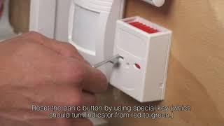 How to test and reset alarm panic button (PAB)