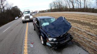 Code 3 Car Crash Blocking the Interstate