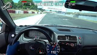 Honda Civic EK9 circuit lap at BRC