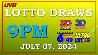 LIVE! 9:00 PM- LOTTO DRAW, JULY 07, 2024@Gaming Channel 15K 36