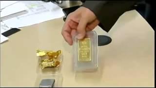 Очередной слиток золота, заполненный вольфрамом