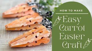 Easy Carrot Easter Craft