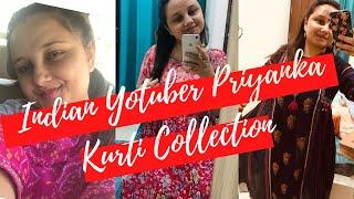 Indian Youtuber Priyanka Kurti Collection | Kurti Design 2020 | W BIBA Kurti Online Shopping