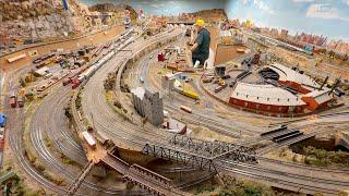 Large HO Scale Model Railroad Layout at The Highland Park Society of Model Railroad Engineers