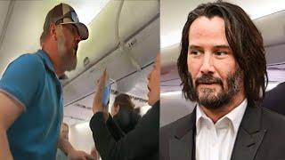 Passenger Gives Up First Class Seat For Keanu Reeves, Then The Unbelievable Happens!