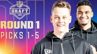 Picks 1-5: Back-to-Back-to-Back Former Teammates, & Multiple QB's | 2020 NFL Draft