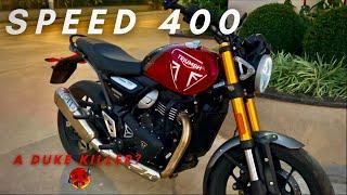 TRIUMPH SPEED 400: A DUKE 390 KILLER?  PURE RIDING EXPERIENCE | NO BULLSHIT | Moto Review