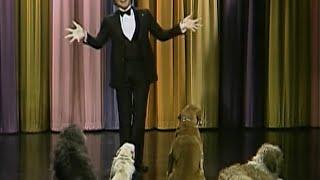 Steve Martin performs stand-up comedy for dogs on the Tonight Show