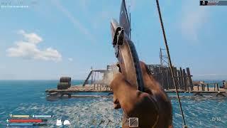 Sunkenland MOTOR BOAT raiding MUTANT RAFT  Day 6   (no commentary)