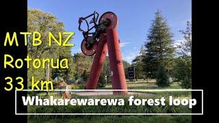 MTB Rotorua New Zealand - The Whakarewarewa forest loop 33 km