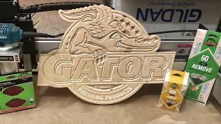 Carving the Gator Finishing Logo on my Shapeoko 3 XXL CNC