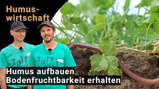 Humuswirtschaft: Humus aufbauen – Bodenfruchtbarkeit erhalten