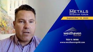 Gareth Thomas, CEO of Westhaven Gold Corp. presents at the Virtual MIF on September 10, 2020