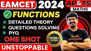 FUNCTIONS ONE SHOT in తెలుగు | Class 11 Maths | EAMCET 2024 Exam | Telangana and AP | Goutham Sir