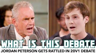 Jordan Peterson Gets Rattled In 20v1 Debate Over Morality