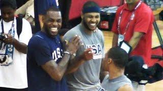 LeBron James And Carmelo Crack Up At Russell Westbrook