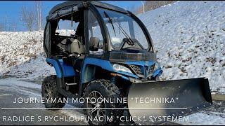 CFMOTO Journeyman motoonline - CFMOTO Gladiator X1000 a radlice Rival "quick click" system