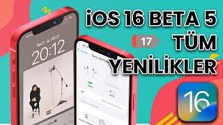 iOS 16 Beta 5 Çıktı ! TÜM YENİLİKLER