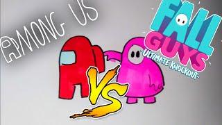 AMONG US vs FALL GUYS | cls artz