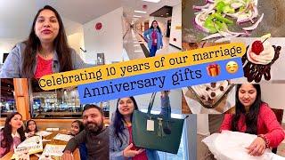 Celebrating OUR 10th WEDDING ANNIVERSARY DAYANNIVERSARY Gifts️Indian Mom DAILY Routine vlogUSA