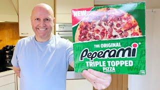 NEVER buy TAKEAWAY Pizza Again! New PEPERAMI Triple Topped Pizza Review