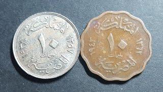 Why did Egypt issues two types of 1, 5, 10 millimes between 1938-41!