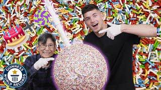 TikTok chefs bake giant CAKE POP!