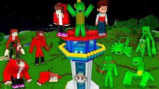 All SCARY JJ and Mikey Mutants vs Paw Patrol House jj and mikey challenge in Minecraft - Maizen