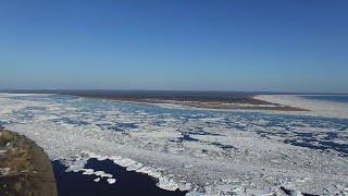 Ледоход Тунгуски Туруханск. Первая рыбалка спиннингом.