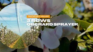 Flat Hail Net System and 3 Rows Orchard Sprayer- FRUITSECURITY HOLLAND