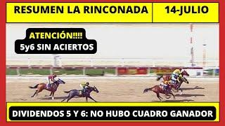 RESUMEN COMPLETO  LA RINCONADA INH hoy Domingo 14 DE JULIO 2024,