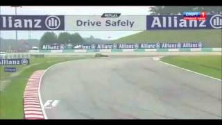 Виталий Петров оторвал руль - " 2011 - Гранпри Малайзии "