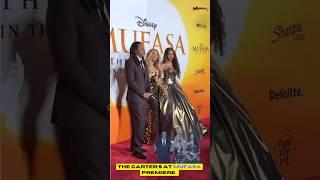 #Jayz, #Beyonce & #Bluelvy attend the premiere of 'The Lion King: #Mufasa'.