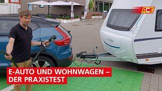 E-Auto und Wohnwagen – der Praxistest