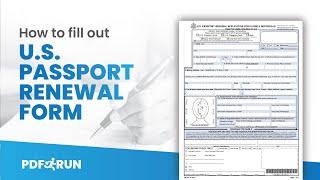 How to Fill Out DS-82 or US Passport Renewal Form | PDFRun