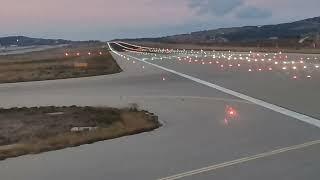 Airbus A321 Neo taxing and taking off from Athens (ATH) airport