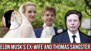 Elon Musk's ex Talulah Riley amd Thomas Sangster's wedding