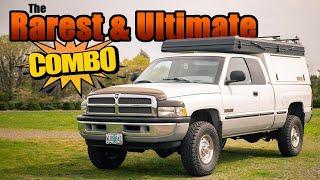 The PERFECT 12 Valve Dodge Ram Camper Combo?! 1998 Dodge Ram Cummins 12V. 5 Speed POV