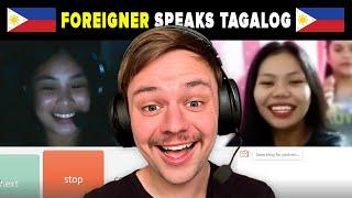 FOREIGNER speaks TAGALOG with strangers! - Omegle reactions