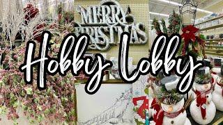 HOBBY LOBBY CHRISTMAS DECOR •  60% OFF CHRISTMAS DECOR SHOP WITH ME