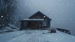 Heavy Blizzard Storm at Night┇Wind Sounds for Sleeping┇Howling Wind & Blowing Snow