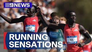 Running sensations: Gout Gout and Peter Bol 'turn it on' at Aussie Championships | 9 News Australia