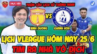 Trực Tiếp Vleague Hôm Nay 25/6: Nam Định Lên Ngôi Vô Địch, Trận Cầu Lịch Sử