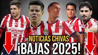 TOP 5 BAJAS de “VACAS SAGRADAS” para 2025 ¡LIMPIEZA TOTAL! *FUERA TODOS* NOTICIAS CHIVAS