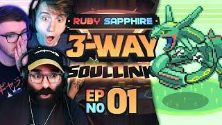 OUR HARDEST CHALLENGE YET! • Pokémon Ruby & Sapphire 3-Way Soul Link • Part 01