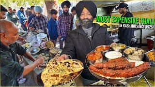 1000/- Rs Most EXPENSIVE Thali | Sikh Family Serves Kashmir's Best Wazwan since 1925! Worth it?