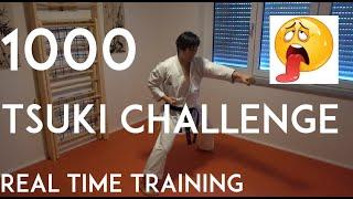 1000 TSUKI challenge - karate punch real time training - TEAM KI