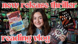 NEW RELEASE THRILLER READING VLOG 2024 | new favorite books, christmas vibes & hot nerds