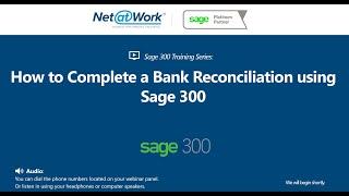 Sage 300 Tips: How to Complete a Bank Rec using Sage 300