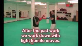 Karate Pad Work with Ingólfur and Andri